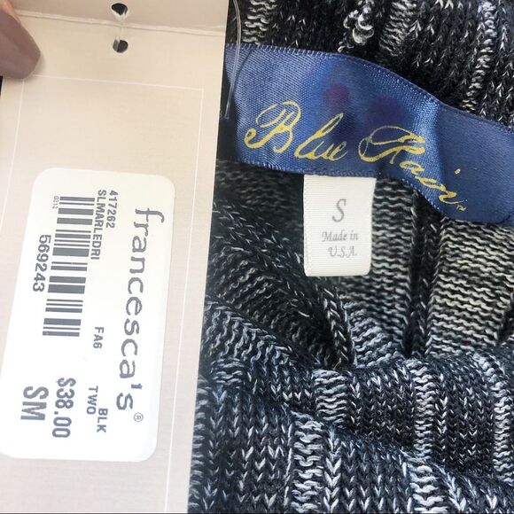 BLUE RAIN Ribbed Tunic Cowl Neck Sweater Tank - Picture 8 of 9